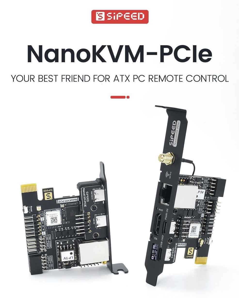 Sipeed NanoKVM PCIE Version - ATX PC Remote control, RISC-V Nano KVM over IP — view 3