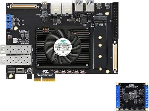 PZ-ZU4EV-KFB PZ-ZU5EV-KFB AMD FPGA Development Board ZU4EV ZU5EV Core USB3.0 PCIe3.0 SFP NVMe SSD Dual Gigabit Ethernet Expansion Port (PZ-ZU5EV-KFB, ADDA Package)
