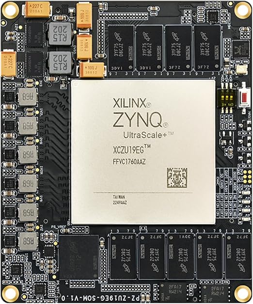 PZ-ZU19EG-SOM Xilinx Zynq Ultrascale+ MPSOC Core Board XCZU17EG XCZU19EG FPGA SOM ARM Cortex A53 R5 DDR4 8GB EMMC 32GB QSPI Flash 1GB Ethernet Industrial SOM (PZ-ZU19EG-SOM, SOM Core Board)