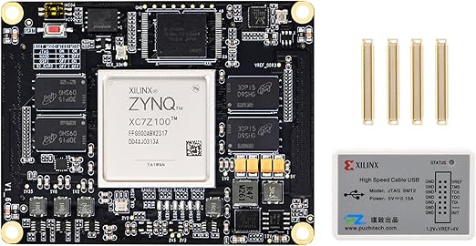 PZ7035 PZ7045 PZ7100 ZYNQ 7000 FPGA SOM Module XC7Z035 XC7Z045 XC7Z100 ARM Cortex A9 DDR3 QSPI EMMC Gigabit Ethernet Industrial Grade Development Board (PZ7100-SOM-900, Package3)