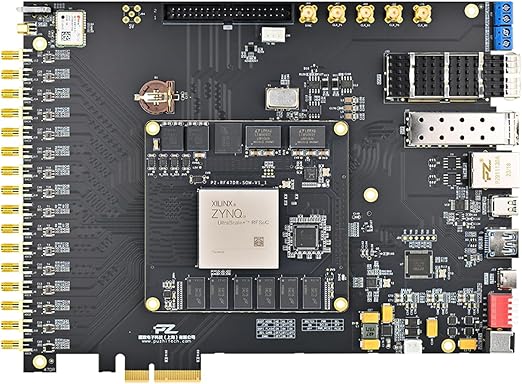 PZ-ZU47DR-KFB AMD Xilinx Zynq UltraScale+ RFSoC FPGA Development Board XCZU47DR 8 ADC 8 DAC PCIe 3.0 100G QSFP 10G SFP USB3.0 Gigabit Ethernet