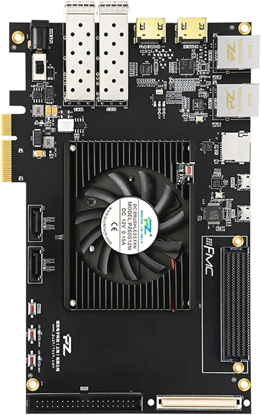 PZ-AU15P-KFB FPGA Development Board AMD Xilinx Artix UltraScale+ XC7AU15P XC7AU20P 12G PCIe 4.0 FMC SATA MIPI (PZ-AU15P-KFB, FPGA Board)