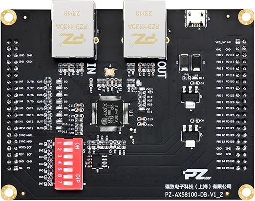 PZ-ECAT58100 EtherCAT Slave Board FPGA Module Supports Xilinx FPGA AXI4 Lite Interface Dual RJ45 Port for Industrial Automation
