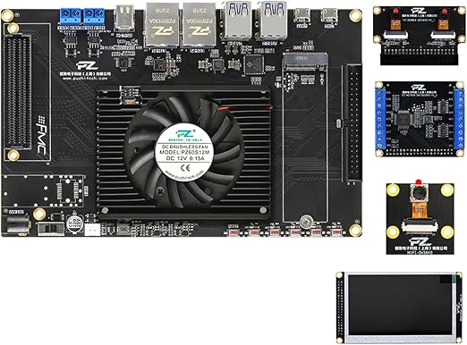 PZ-ZU2CG-FL-KFB PZ-ZU3EG-FL-KFB AMD Zyng Uitrascale+ FPGA Board ZU2CG ZU3EG SOM DDR4 USB3.0 FMC Mini DP Dual Gigabit Ethemet FPGA Development kit (PZ-ZU2CG-FL-KFB, Deluxe Package)
