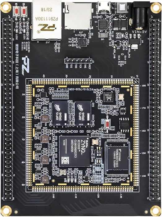 PZ7020-KZB PZ7010-KZB FPGA Development Board ZNYQ 7000 7010 7020 ARM Cortex A9 Dual Core Industrial Grade with DDR3 EMMC Gigabit Ethernet USB JTAG for Embedded Development (PZ7020-KZB, FPGA Board)