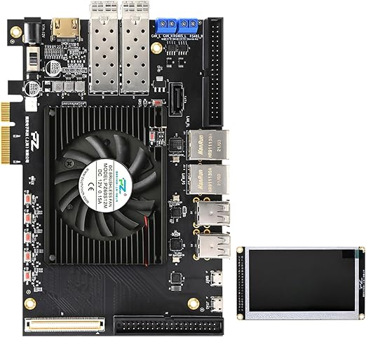Xilinx ZYNQ 7000 FPGA Development Board 7030 7035 ARM Cortex A9 USB HDMI SFP PCIe for SDR AI Embedded Projects (PZ7035-KFB-676, LCD Package)