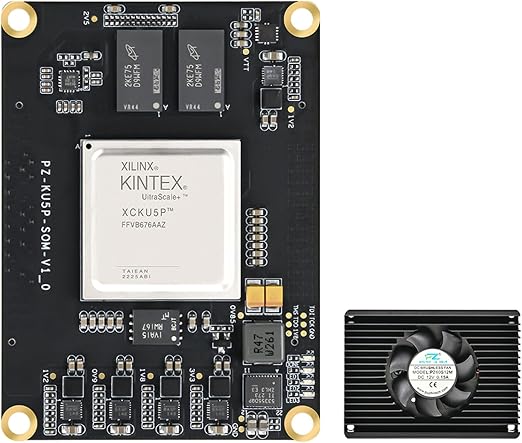 PZ-KU3P-SOM PZ-KU5P-SOM AMD Xilinx SOM FPGA Core Board Xilinx Kintex Ultrascale XCKU3P XCKU5P DDR4 2GB QSPI 256Mb Industrial Grade SOM (PZ-KU5P-SOM, SOM with Heatsink)