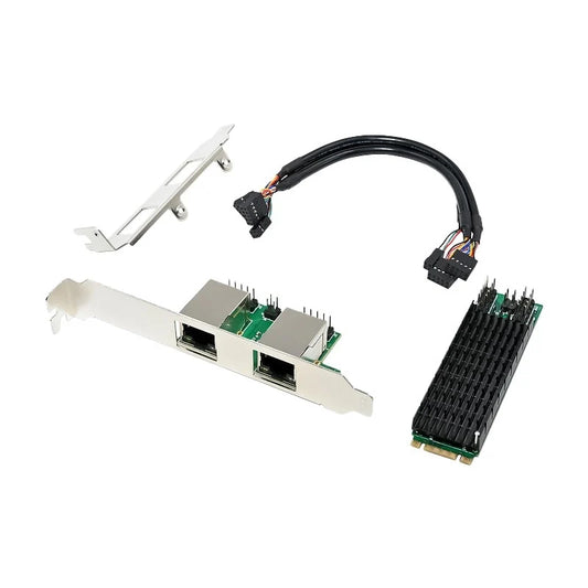 Firefly M.2 Dual Port 2.5Gbps PCIe Gigabit LAN Adapter