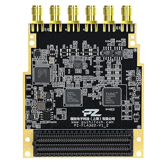 PZ-FL4322 FMC LPC Module AD9643 14bit 250Msps Dual ADC AD9122 16bit 500Msps Dual DAC Clock Trigger Input High-Speed Data Acquisition Board