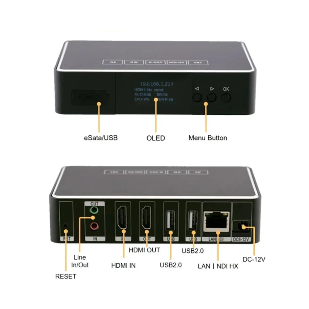LinkPi ENC1-V3 NDI Encoder - ENC1-V2 upgraded version, RTSP/RTMP/HTTP/HLS