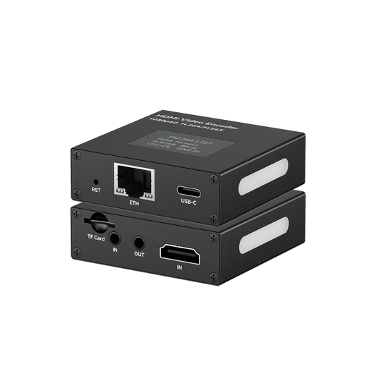 Linkpi MINIENC1 - 1080P60Hz HDMI Capture Card, UVC Capture Card, Tally Light, Micro SD Card, Hot Shoot, DIN Supported,Video Capture Applicable for Live Game Streaming, Screen Sharing